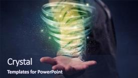  Presentation with tornado - Cool new PPT layouts with end world power - bright green tornado backdrop and a navy blue colored foreground