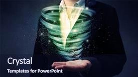  Presentation with tornado - Audience pleasing slides consisting of end world power - bright green tornado backdrop and a  colored foreground