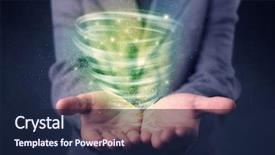  Presentation with green power - Colorful slides enhanced with end world power - bright green tornado backdrop and a navy blue colored foreground