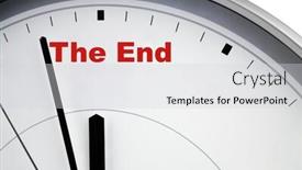  Presentation with end - Cool new PPT layouts with end backdrop and a light gray colored foreground