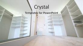  Presentation with mirror reflection - Beautiful PPT theme featuring ending slide - installation of white corner sliding backdrop and a light gray colored foreground