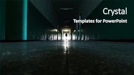  Presentation with human body - Beautiful slide set featuring endings - long dark corridor backdrop and a black colored foreground