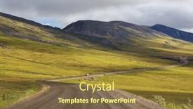  Presentation with highway - Slides enhanced with endless-dempster-highway-near background and a tawny brown colored foreground