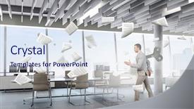  Presentation with energy - Colorful slide deck enhanced with endless energy and hardwork concept backdrop and a sky blue colored foreground