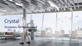  Presentation with power media - Presentation featuring endless energy and hardwork concept background and a sky blue colored foreground