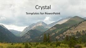  Presentation with rocky mountains - Slides featuring endo valley in the rocky background and a white colored foreground