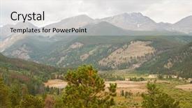  Presentation with overlook - Colorful theme enhanced with endo valley overlook backdrop and a white colored foreground