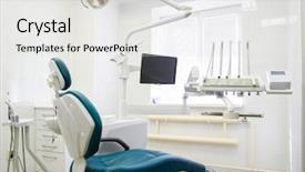  Presentation with dental office - Presentation design with endodontics - interior of a dental office background and a light gray colored foreground