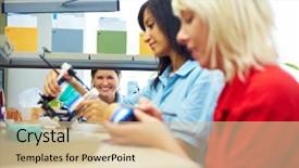  Presentation with dental technicians - Theme featuring endodontics - three dental technicians working background and a lemonade colored foreground