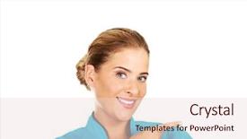  Presentation with endodontics - PPT layouts with endodontics - young female dentist background and a lemonade colored foreground