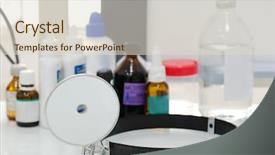  Presentation with medical equipment - Presentation theme consisting of endoscope - medical equipment of otolaryngologist background and a lemonade colored foreground