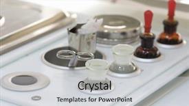  Presentation with medical equipment - Cool new theme with endoscope - medical equipment of otolaryngologist backdrop and a light gray colored foreground