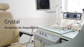  Presentation with medical equipment - Cool new slide set with endoscope - medical office with equipment backdrop and a light gray colored foreground