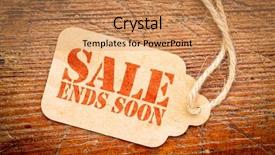  Presentation with rustic wood - Cool new slides with ends soon sign - red stencil backdrop and a coral colored foreground