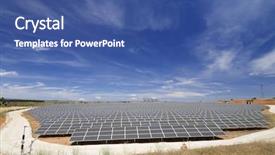  Presentation with solar energy - Presentation theme having energie solaire - view of a huge solar background and a ocean colored foreground