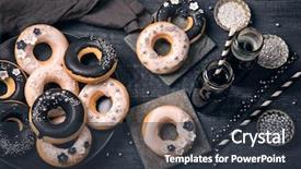  Presentation with charcoal - Presentation design having energized - black and white sweets background and a tawny brown colored foreground