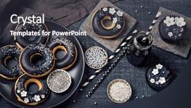  Presentation with charcoal - Cool new PPT layouts with energized - black and white sweets backdrop and a dark gray colored foreground