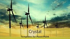  Presentation with energy power - Beautiful presentation featuring energy - eco-power backdrop and a yellow colored foreground