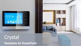  Presentation with touch screen - Cool new slides with energy - intelligent touch screen with smart backdrop and a gray colored foreground