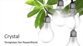 Presentation with energy - Presentation theme having energy - lightbulb background and a white colored foreground