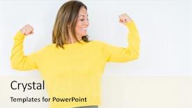  Presentation with physical fitness old age - Beautiful presentation design featuring energy attractions - beautiful middle age woman wearing backdrop and a blonde colored foreground