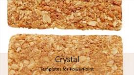  Presentation with energy bar - Audience pleasing presentation design consisting of energy bars - two sides of oat granola backdrop and a gold colored foreground