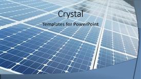  Presentation with solar panel - Amazing PPT layouts having energy battery - solar panel backdrop and a light blue colored foreground