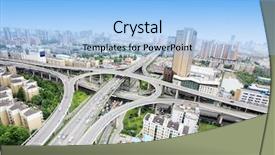  Presentation with cars - Audience pleasing presentation consisting of energy bus - overpass and a lot backdrop and a light blue colored foreground