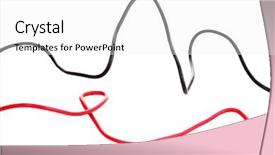  Presentation with wires - PPT theme featuring energy bus - red and black wires isolated background and a white colored foreground