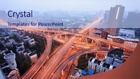  Presentation with road safety education - Amazing presentation having energy bus - road junction at hangzhou backdrop and a light blue colored foreground