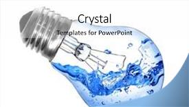  Presentation with light bulb - Presentation theme enhanced with energy concept light bulb background and a white colored foreground