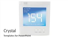  Presentation with energy power - Colorful theme enhanced with energy consumption device that allows backdrop and a white colored foreground