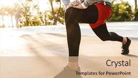  Presentation with crops - PPT theme consisting of energy crops - cropped image of a healthy background and a coral colored foreground