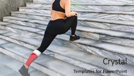  Presentation with crops - Colorful slide deck enhanced with energy crops - cropped image of a young backdrop and a  colored foreground