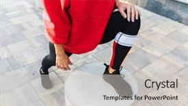  Presentation with crops - Theme featuring energy crops - cropped image of a young background and a  colored foreground