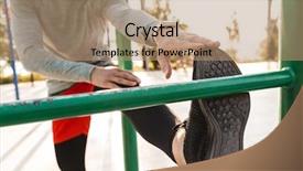  Presentation with energy bar - Cool new presentation theme with energy crops - cropped image of a young backdrop and a coral colored foreground