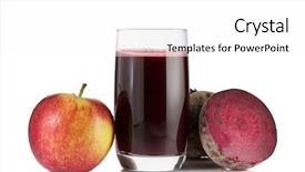  Presentation with beetroot - Theme enhanced with energy drink minnerals vitamins - beetroot apple and beetroot juice background and a white colored foreground