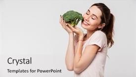  Presentation with energy drink - PPT theme with energy drink minnerals vitamins - portrait of a satisfied pretty background and a light gray colored foreground