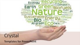  Presentation with eco friendly energy - Slide deck consisting of energy eco friendly or bio background and a coral colored foreground