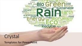  Presentation with eco friendly energy - Presentation theme featuring energy eco friendly or bio background and a coral colored foreground