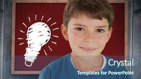  Presentation with innovation lightbulb - Beautiful slides featuring energy efficiency bulb gray - digital composite of kid backdrop and a  colored foreground