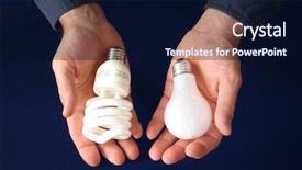  Presentation with energy efficiency - Amazing slide deck having energy efficiency - one hand holding a compact backdrop and a  colored foreground