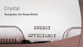  Presentation with energy efficiency - Audience pleasing presentation design consisting of energy-efficiency-phrase-written backdrop and a white colored foreground
