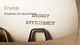  Presentation with energy efficiency - Amazing PPT theme having energy-efficiency-text-written backdrop and a cream colored foreground