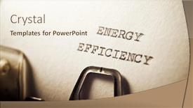  Presentation with energy efficiency - Slide set consisting of energy-efficiency-text-written background and a cream colored foreground
