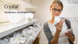  Presentation with diy - PPT theme consisting of energy efficient lighting choice pretty background and a lemonade colored foreground