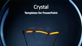  Presentation with bulb - Audience pleasing theme consisting of energy electric - light bulb over dark background backdrop and a black colored foreground