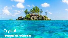  Presentation with scene - Audience pleasing theme consisting of energy forecast - scene seascape summer backdrop and a  colored foreground