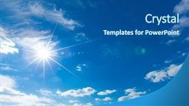  Presentation with sun energy - Audience pleasing PPT layouts consisting of energy forecast - shining sun at clear blue backdrop and a ocean colored foreground