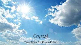  Presentation with sun energy - Audience pleasing PPT layouts consisting of energy forecast - sun at clear blue sky backdrop and a light blue colored foreground